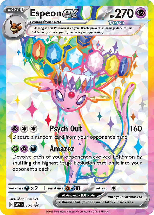 Espeon EX 175/SVP Promo Scarlet & Violet Promos Pokémon card