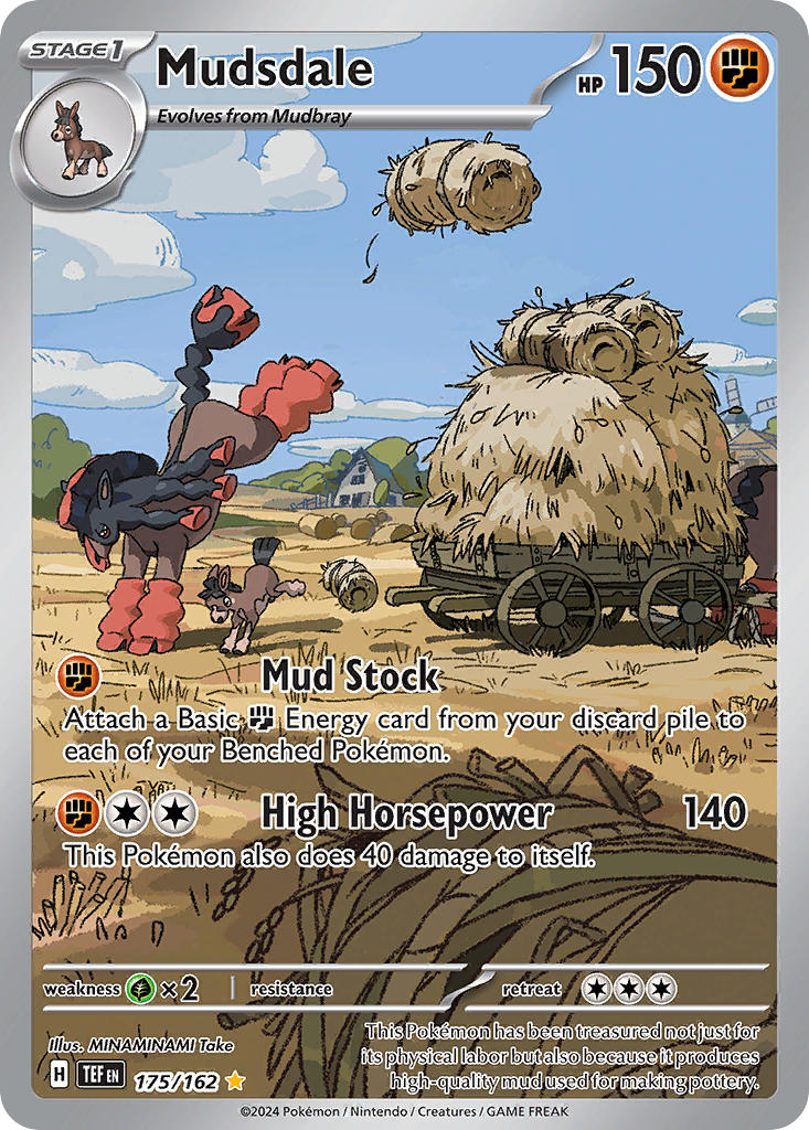 Mudsdale 175/162 Illustration Rare Temporal Forces Pokémon card
