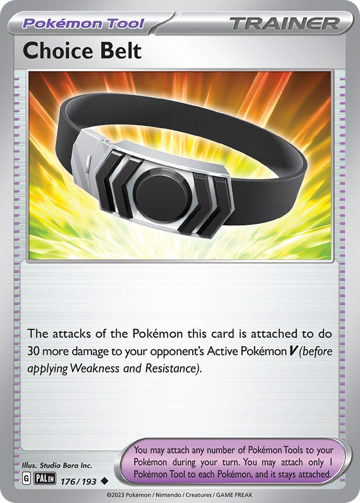 Choice Belt 176/193 Uncommon Paldea Evolved Pokémon card