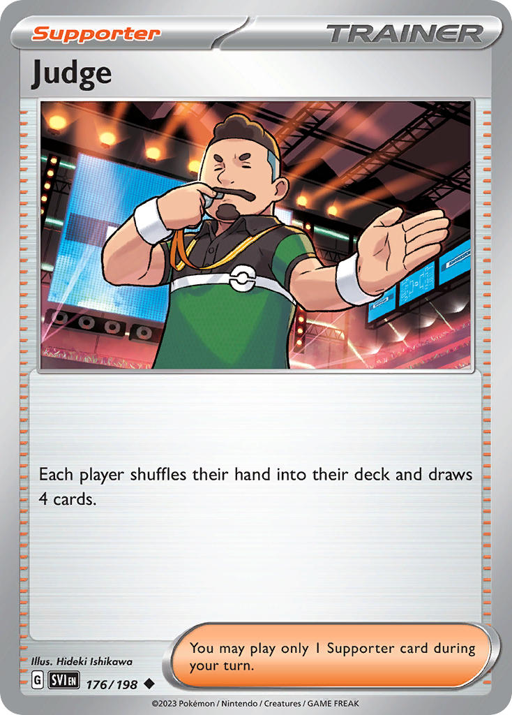 Judge 176/198 Uncommon Scarlet & Violet Pokémon card