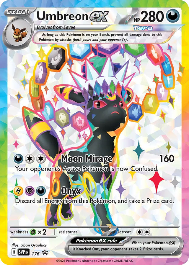 Umbreon EX 176/SVP Promo Scarlet & Violet Promos Pokémon card