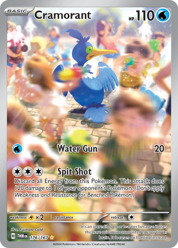 Cramorant 176/167 Illustration Rare Twilight Masquerade Pokémon card
