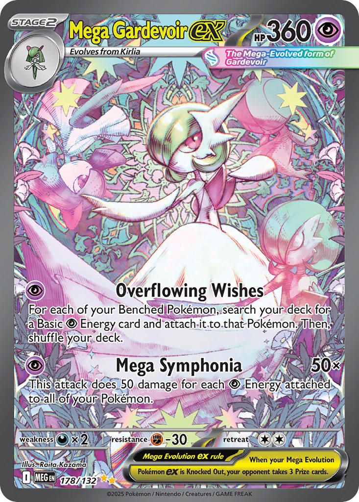 Mega Gardevoir EX 178/132 Special Illustration Rare Mega Evolution Pokémon card