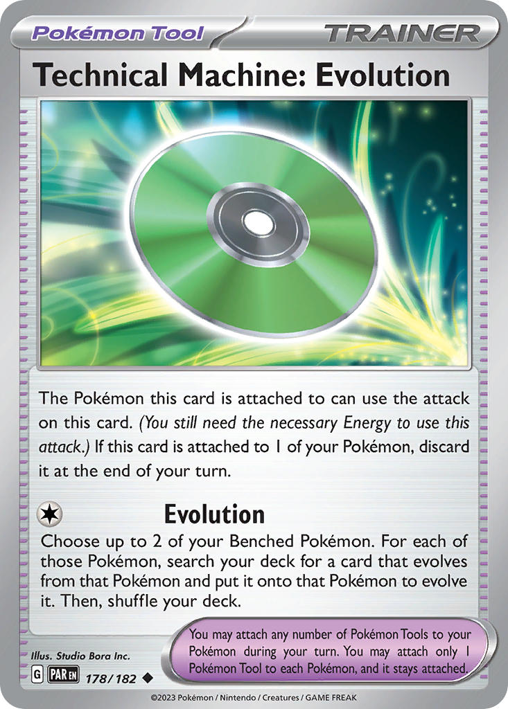 Technical Machine: Evolution 178/182 Uncommon Paradox Rift Pokémon card