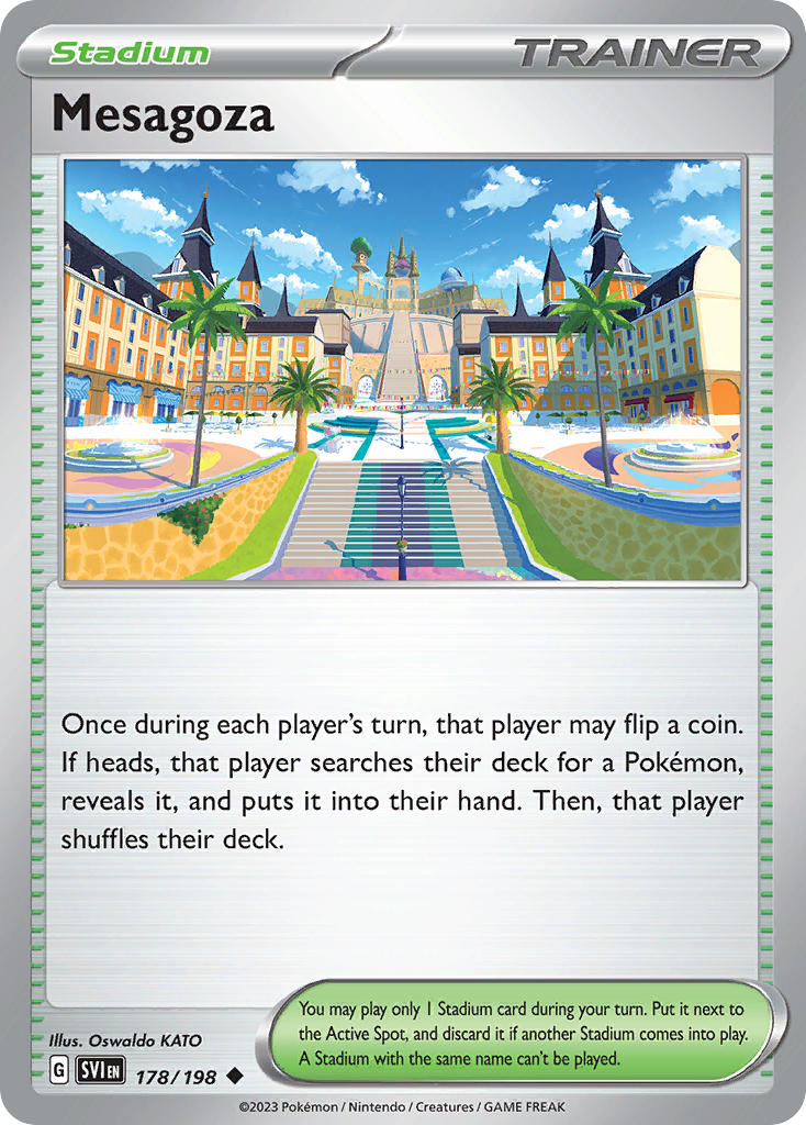 Mesagoza 178/198 Uncommon Scarlet & Violet Pokémon card