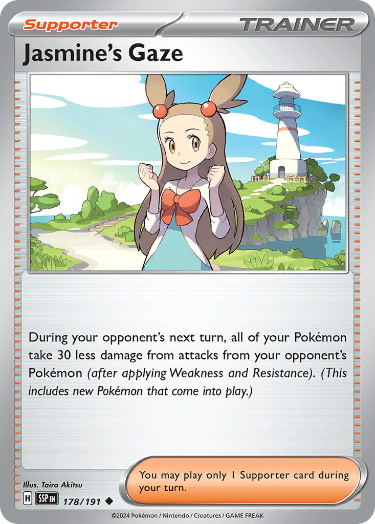 Jasmine's Gaze 178/191 Common Surging Sparks Pokémon card