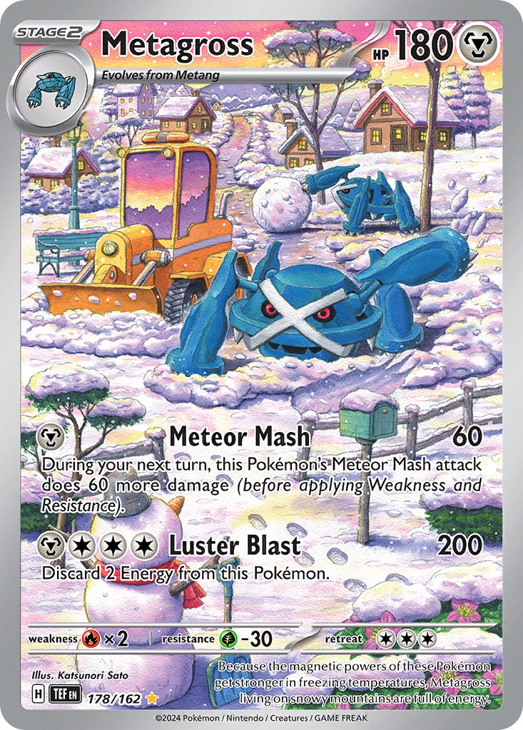 Metagross 178/162 Illustration Rare Temporal Forces Pokémon card