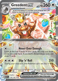 Greedent EX 179/197 Double Rare Obsidian Flames Pokémon card