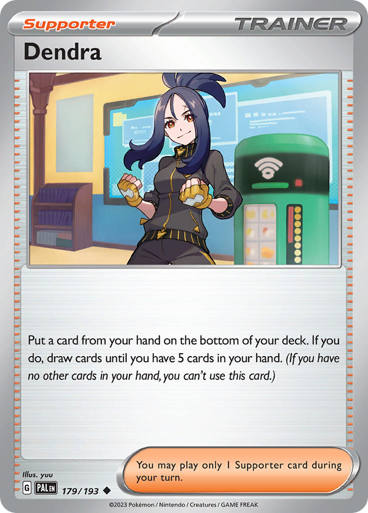 Dendra 179/193 Uncommon Paldea Evolved Pokémon card
