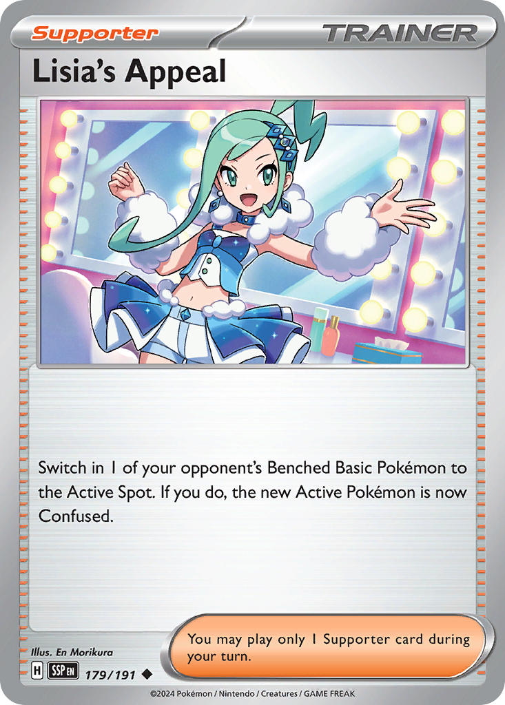 Lisia's Appeal 179/191 Common Surging Sparks Pokémon card