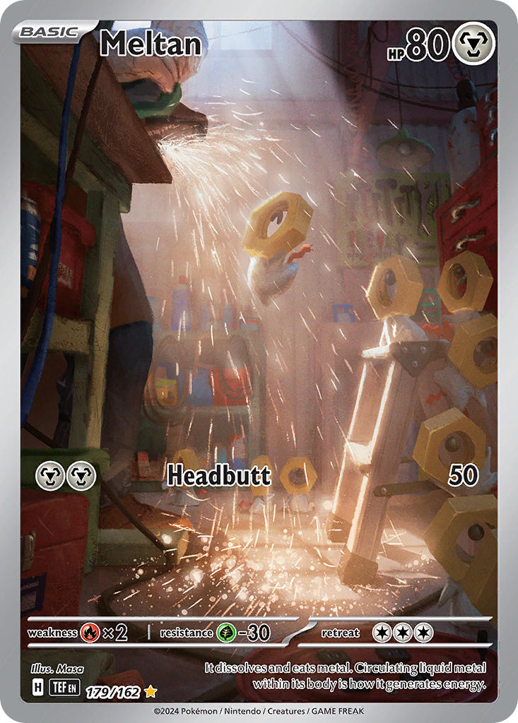 Meltan 179/162 Illustration Rare Temporal Forces Pokémon card