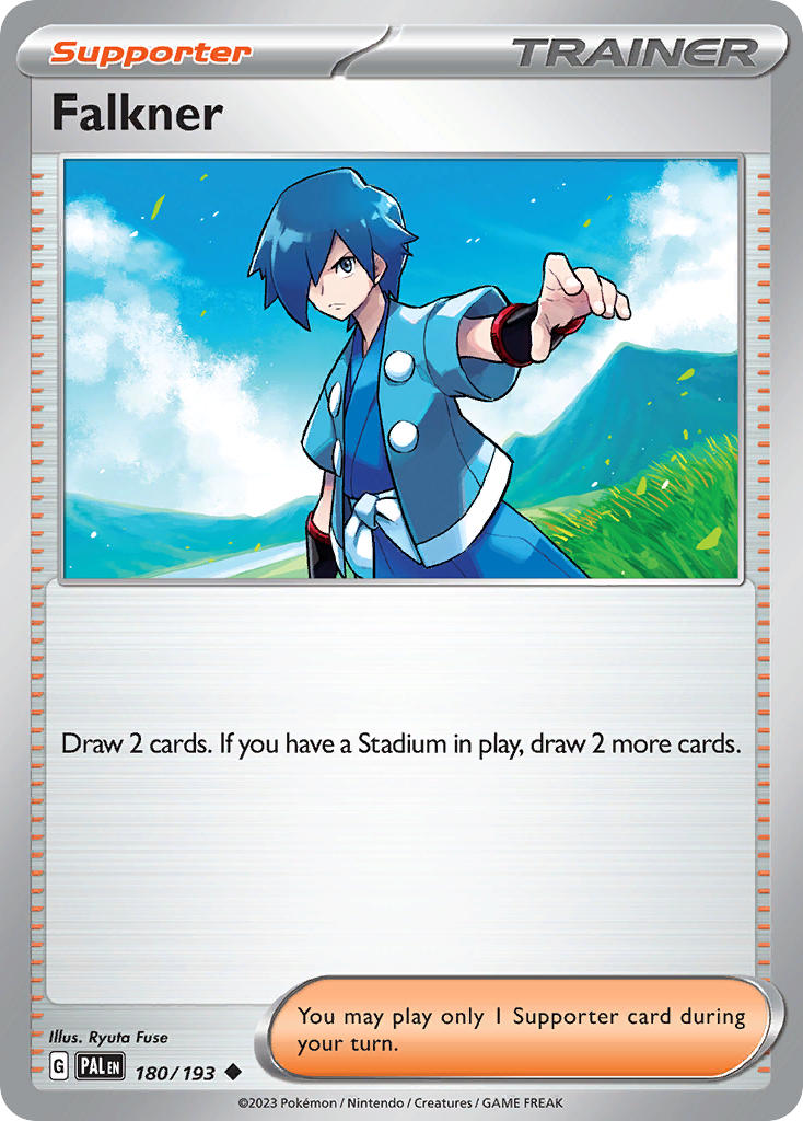 Falkner 180/193 Uncommon Paldea Evolved Pokémon card