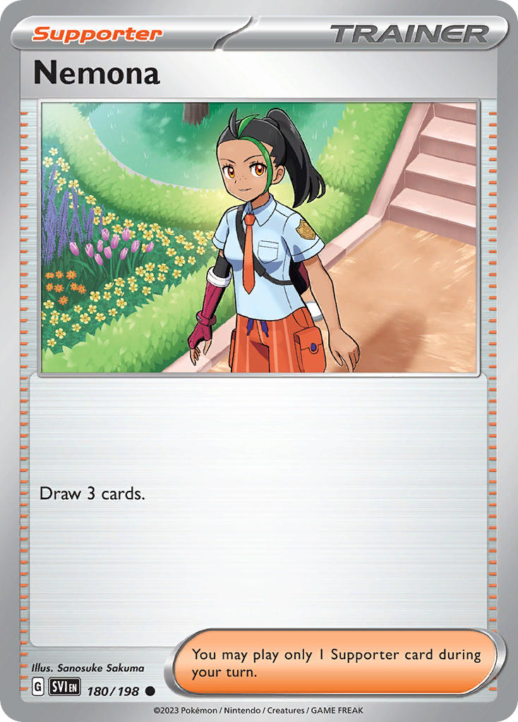 Nemona 180/198 Common Scarlet & Violet Pokémon card