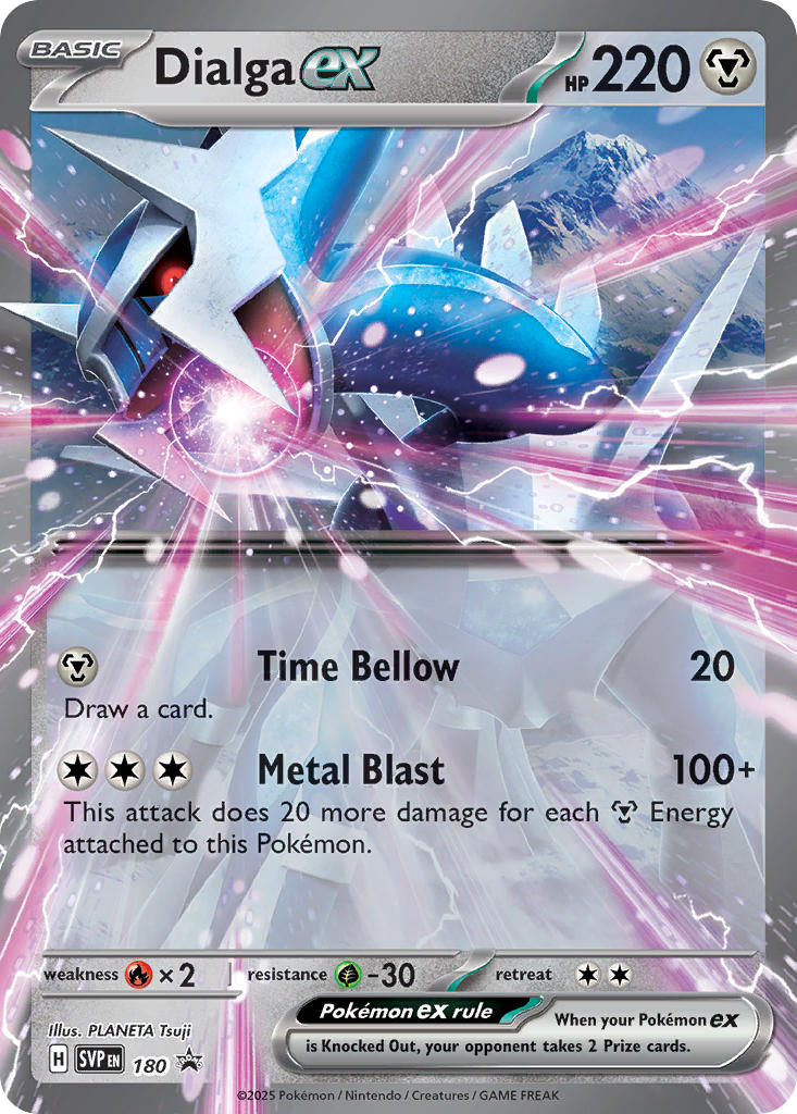 Dialga EX 180/SVP Promo Scarlet & Violet Promos Pokémon card