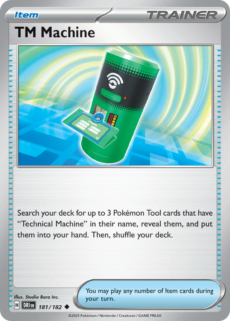 TM Machine 181/182 Common Destined Rivals Pokémon card