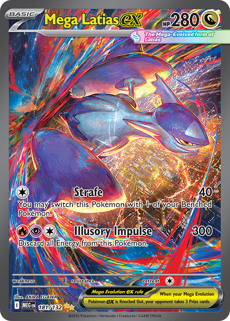 Mega Latias EX 181/132 Special Illustration Rare Mega Evolution Pokémon card