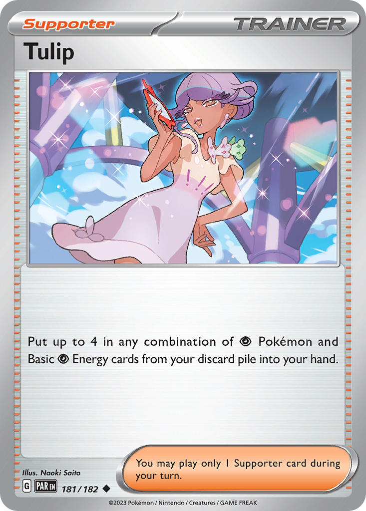 Tulip 181/182 Uncommon Paradox Rift Pokémon card
