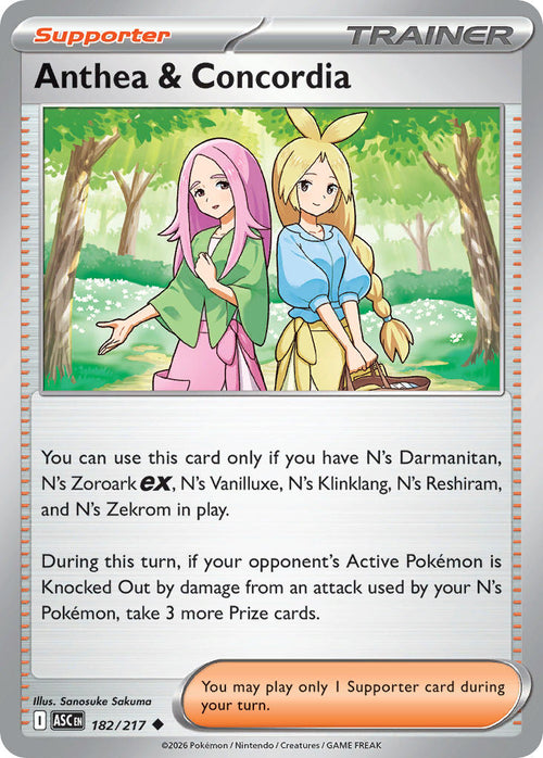Anthea & Concordia 182/217 Uncommon Ascended Heroes Pokémon card