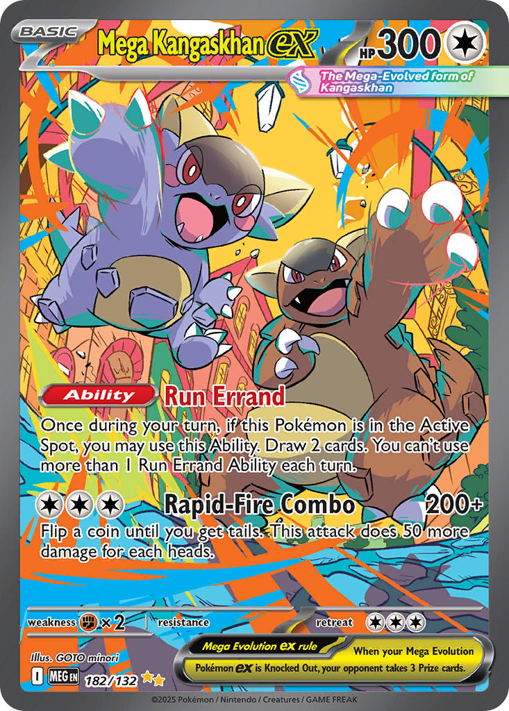 Mega Kangaskhan EX 182/132 Special Illustration Rare Mega Evolution Pokémon card