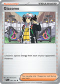 Giacomo 182/193 Uncommon Paldea Evolved Pokémon card