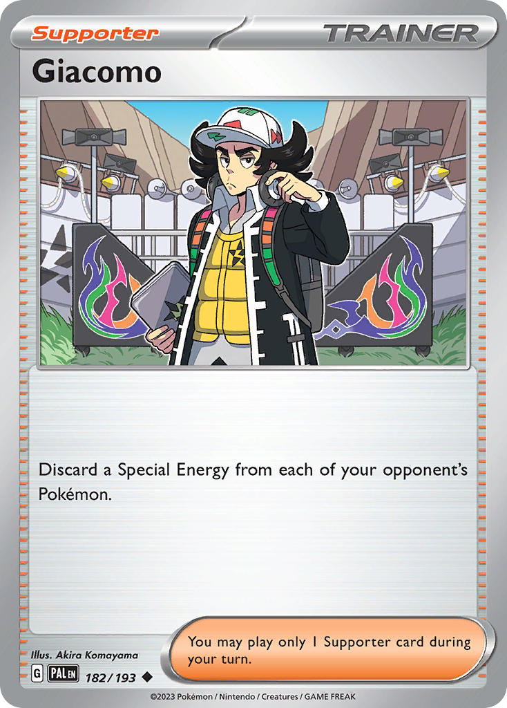 Giacomo 182/193 Uncommon Paldea Evolved Pokémon card