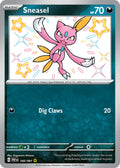 Sneasel 182/091 Shiny Rare Paldean Fates Pokémon card