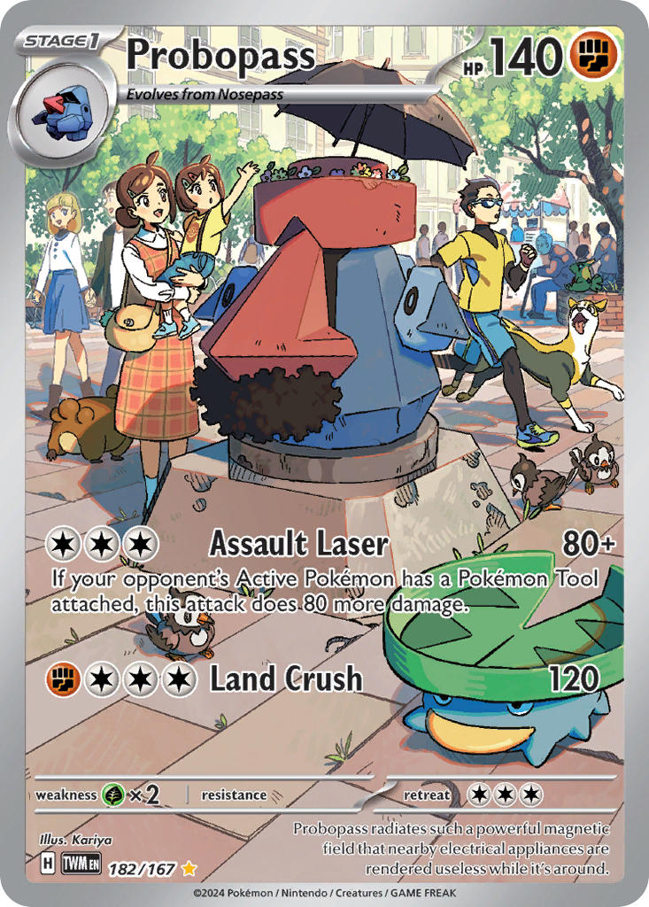 Probopass 182/167 Illustration Rare Twilight Masquerade Pokémon card