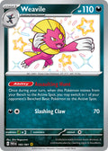 Weavile 183/091 Shiny Rare Paldean Fates Pokémon card