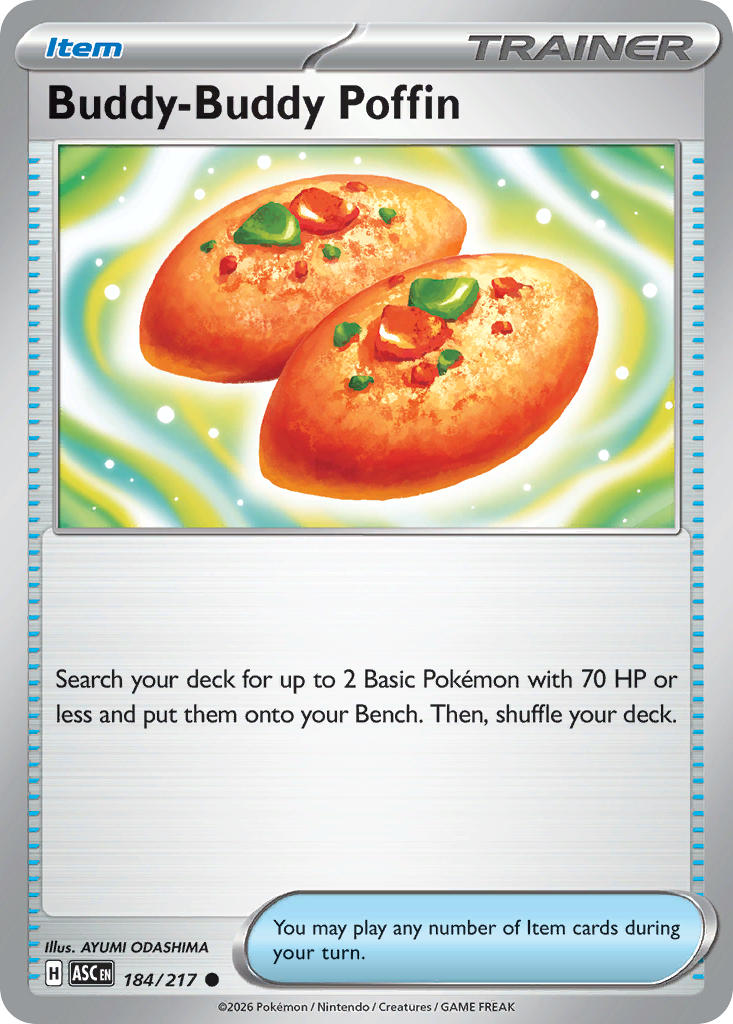 Buddy-Buddy Poffin 184/217 Common Ascended Heroes Pokémon card