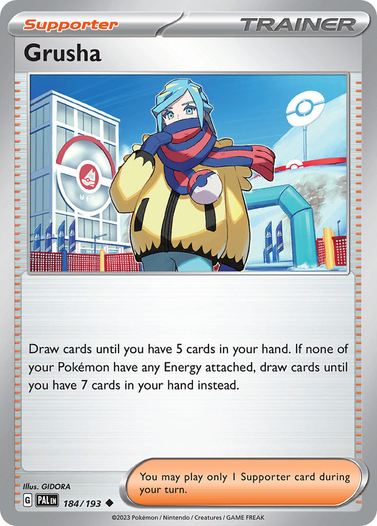 Grusha 184/193 Uncommon Paldea Evolved Pokémon card
