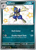 Bisharp 186/091 Shiny Rare Paldean Fates Pokémon card