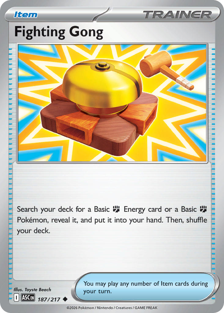 Fighting Gong 187/217 Rare Ascended Heroes Pokémon card