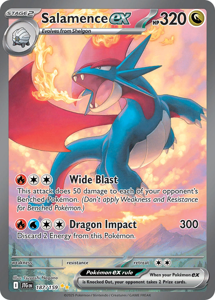Salamence EX 187/159 Special Illustration Rare Journey Together Pokémon card