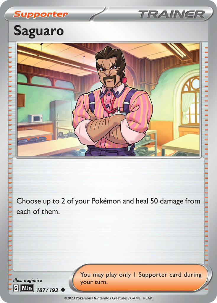 Saguaro 187/193 Uncommon Paldea Evolved Pokémon card