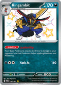 Kingambit 187/091 Shiny Rare Paldean Fates Pokémon card