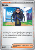 Geeta 188/197 Rare Obsidian Flames Pokémon card