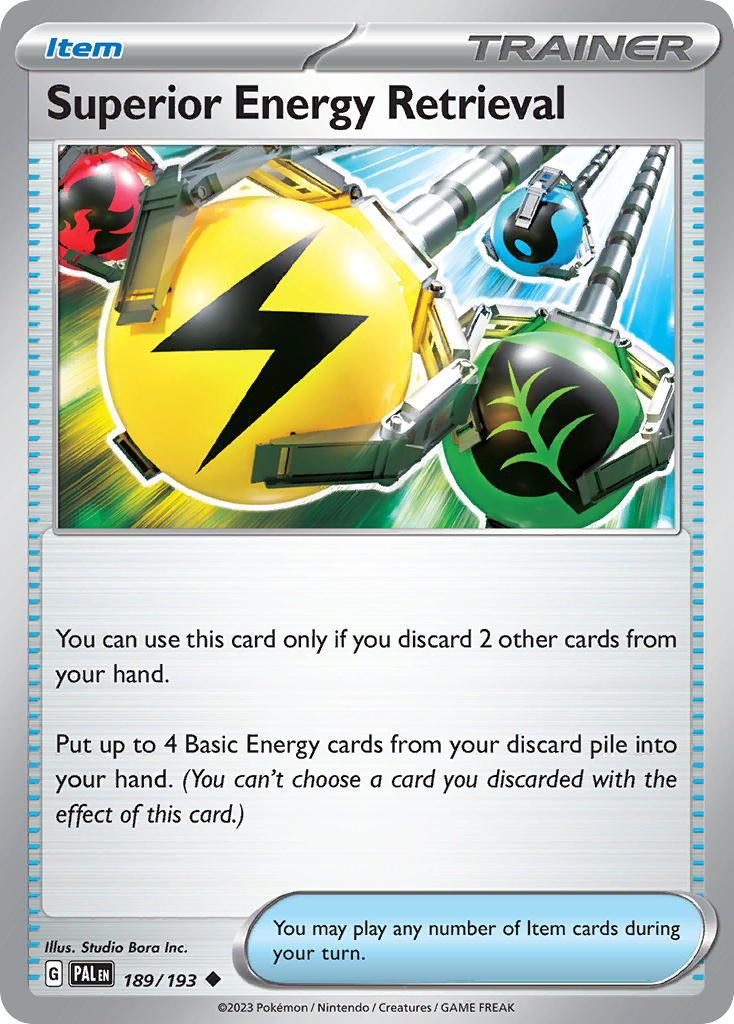 Superior Energy Retrieval 189/193 Uncommon Paldea Evolved Pokémon card
