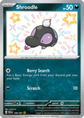 Shroodle 189/091 Shiny Rare Paldean Fates Pokémon card