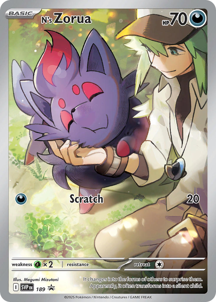N's Zorua 189/SVP Promo Scarlet & Violet Promos Pokémon card