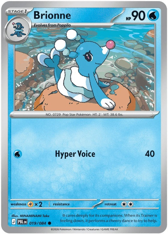 Brionne 019/084 Pitch Black Pokémon card