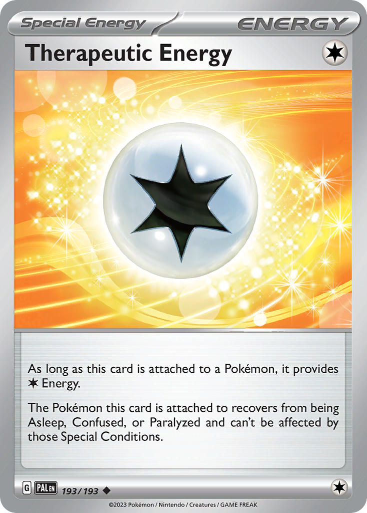 Therapeutic Energy 193/193 Uncommon Paldea Evolved Pokémon card