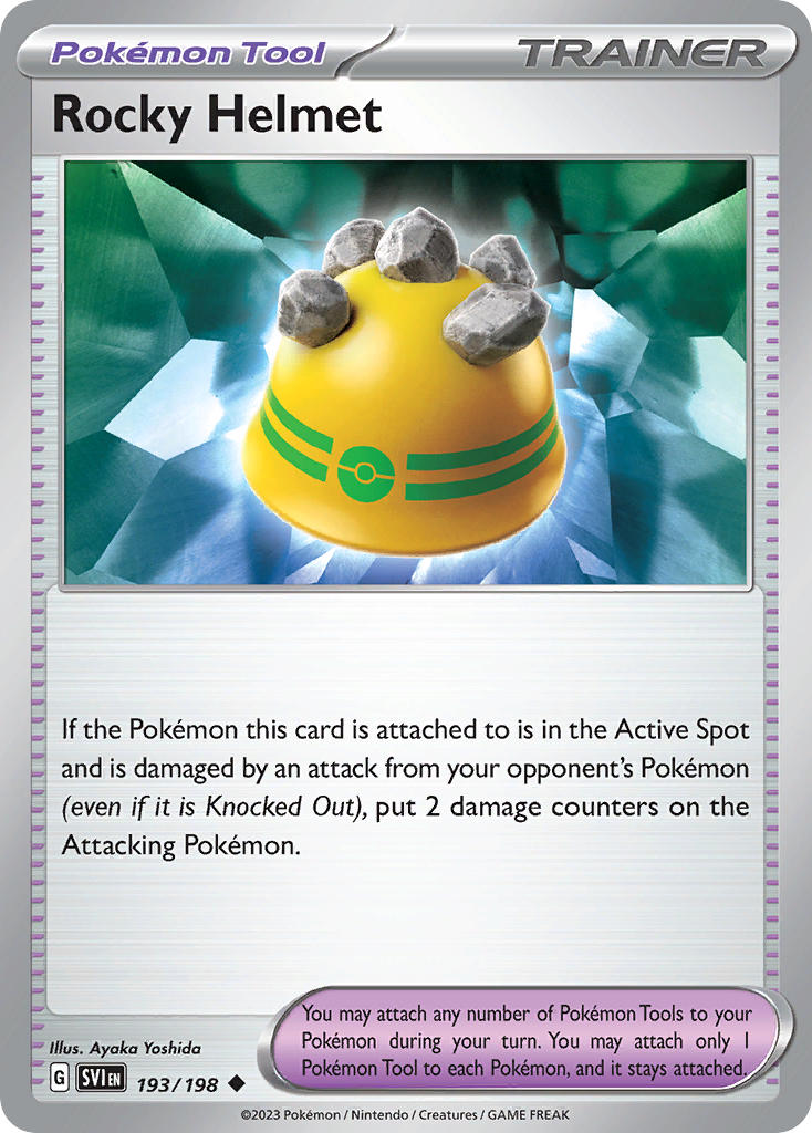 Rocky Helmet 193/198 Uncommon Scarlet & Violet Pokémon card