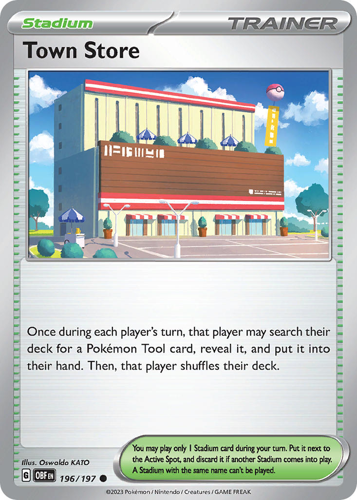 Town Store 196/197 Common Obsidian Flames Pokémon card