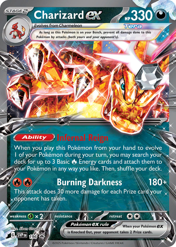 Charizard EX 196/SVP Promo Scarlet & Violet Promos Pokémon card