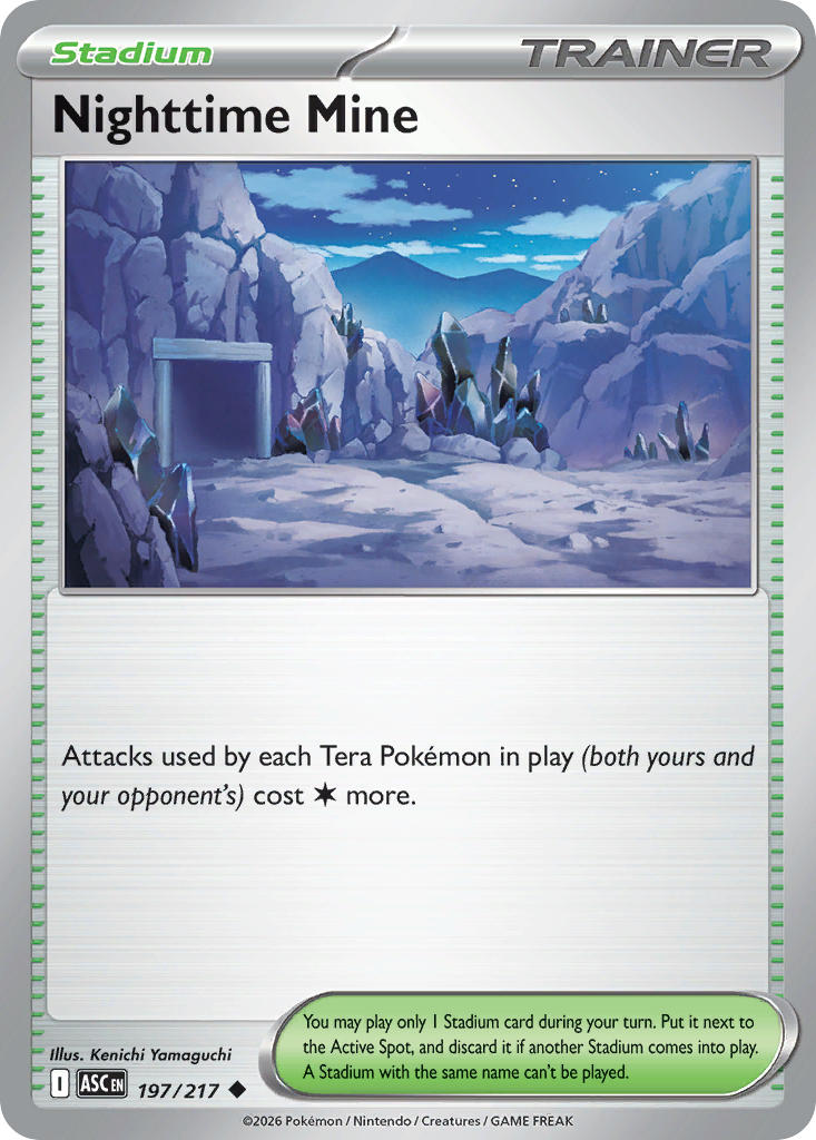 Nighttime Mine 197/217 Rare Ascended Heroes Pokémon card