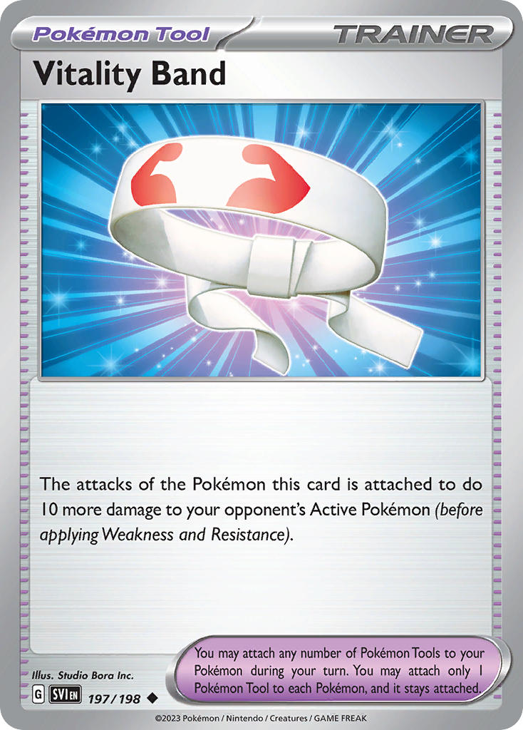 Vitality Band 197/198 Uncommon Scarlet & Violet Pokémon card
