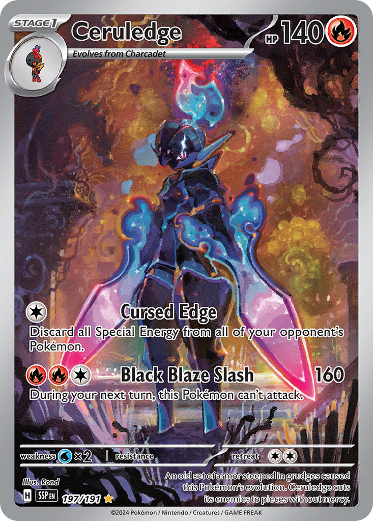 Ceruledge 197/191 Illustration Rare Surging Sparks Pokémon card