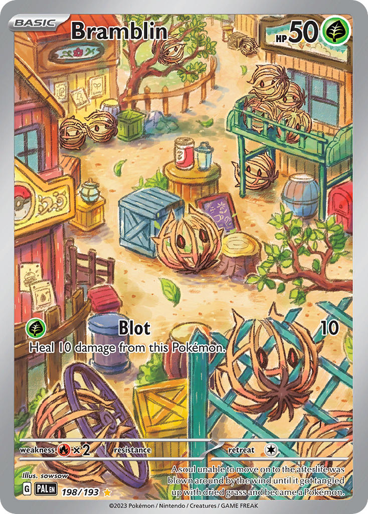Bramblin 198/193 Illustration Rare Paldea Evolved Pokémon card