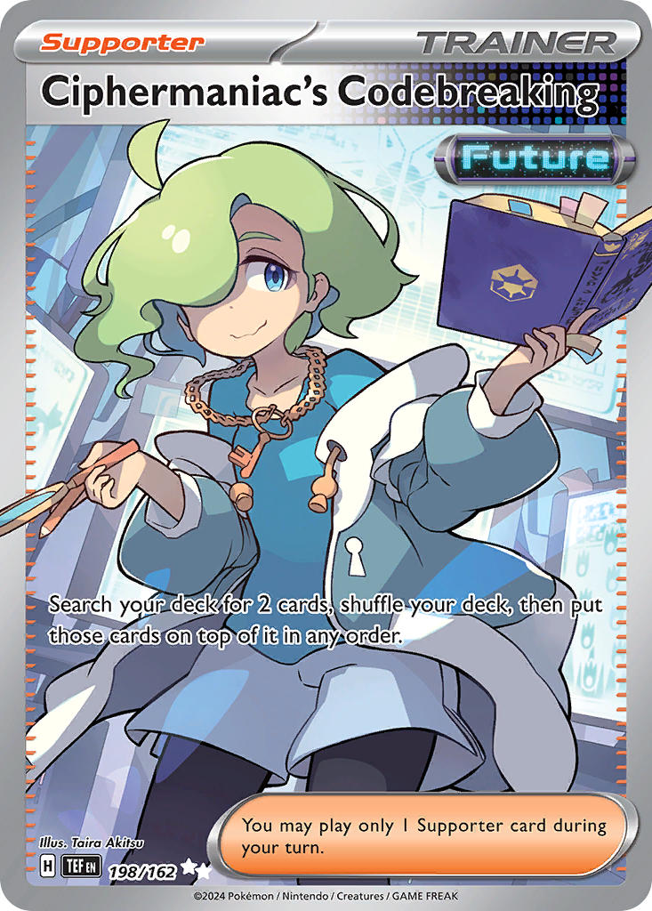 Ciphermaniac's Codebreaking 198/162 Ultra Rare Temporal Forces Pokémon card