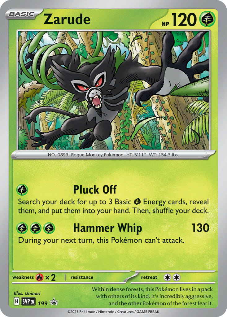 Zarude 199/SVP Promo Scarlet & Violet Promos Pokémon card